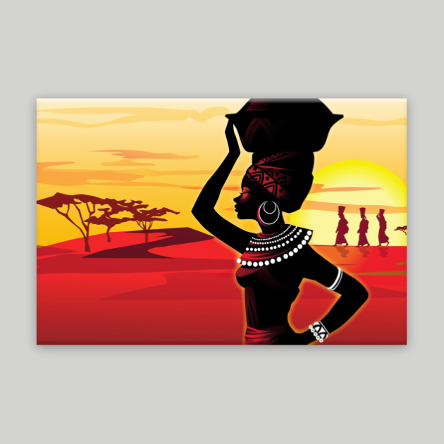 African Kanvas Tablo 1