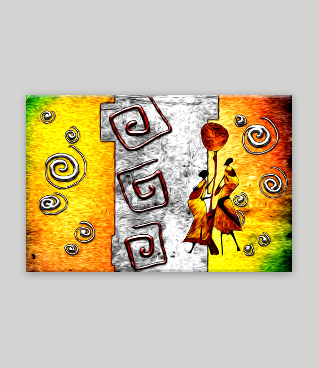African Kanvas Tablo 3