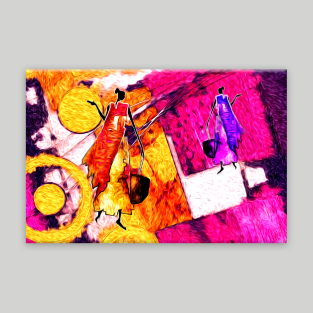 African Kanvas Tablo 9