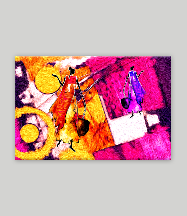 African Kanvas Tablo 9