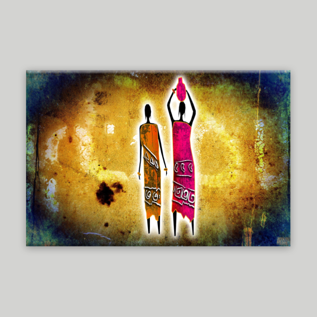 African Kanvas Tablo 16