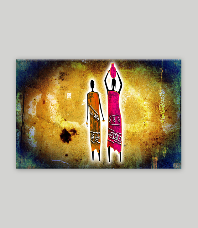African Kanvas Tablo 16