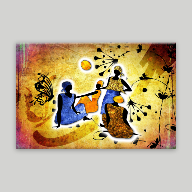 African Kanvas Tablo 30