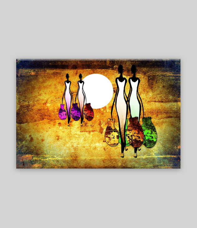 African Kanvas Tablo 31