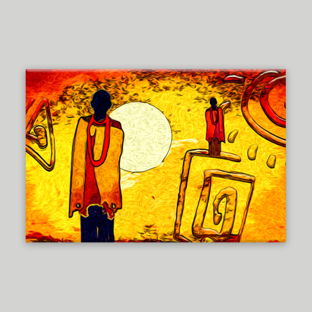 African Kanvas Tablo 39