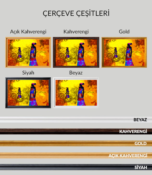 African Kanvas Tablo 40 - Görsel 7