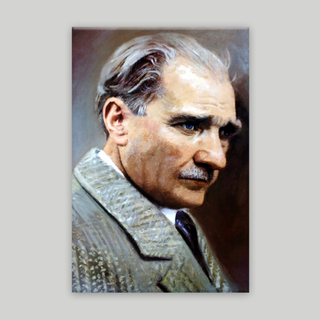 Atatürk Dikey Kanvas Tablo 6