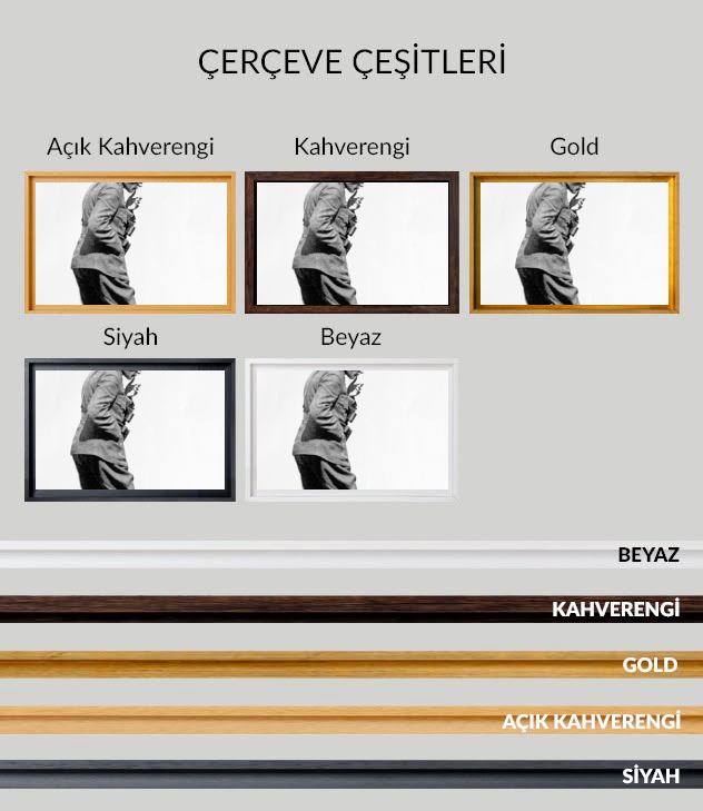 Atatürk Dikey Kanvas Tablo 7 - Görsel 6