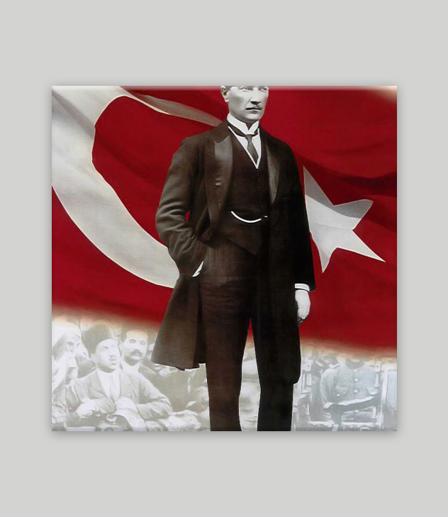 Atatürk Dikey Kanvas Tablo 19 - Görsel 2