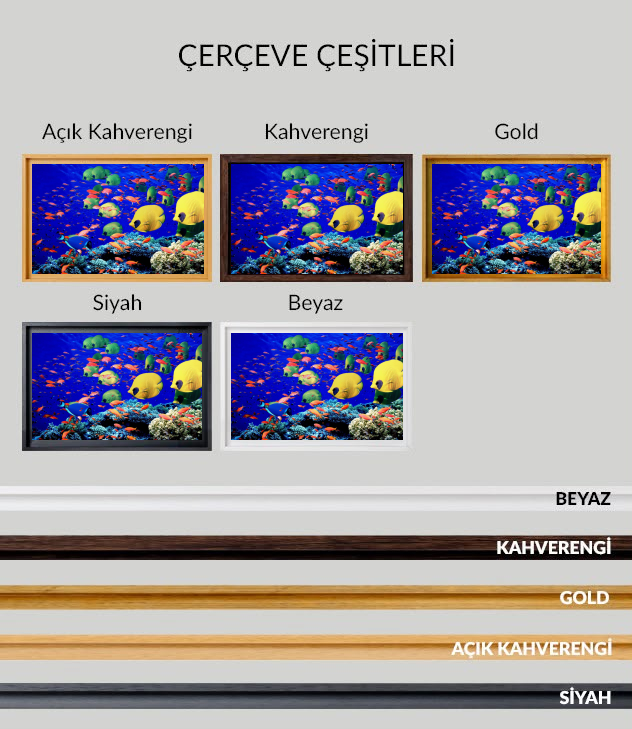 Akvaryum Kanvas Tablo 9 - Görsel 7